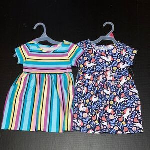Baby Girl Cotton Pull-Over Printed Dresses 2-Pack Size 18M